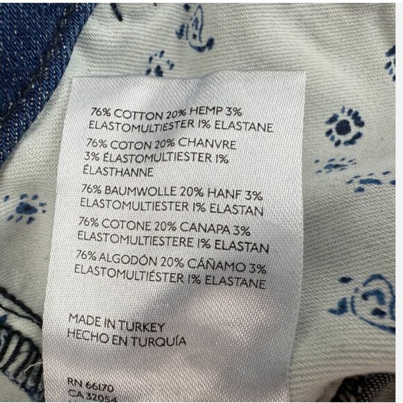 Pilcro Anthropologie Bootcut Jeans‎ Mid Rise Cotton Hemp Boho Hippie Retro Denim - Picture 12 of 16